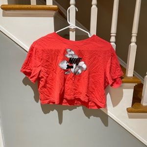 Nike Air Red Cropped Tee